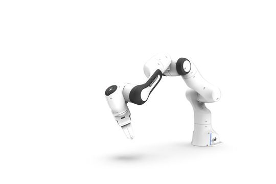 Leichtbauroboter wie dieser Cobot lassen sich über Apps schnell an jede beliebige Anwendung anpassen und sind auch für die direkte Zusammenarbeit mit dem Werker geeignet. Leichtbauroboter wie dieser Cobot lassen sich über Apps schnell an jede beliebige Anwendung anpassen und sind auch für die direkte Zusammenarbeit mit dem Werker geeignet.