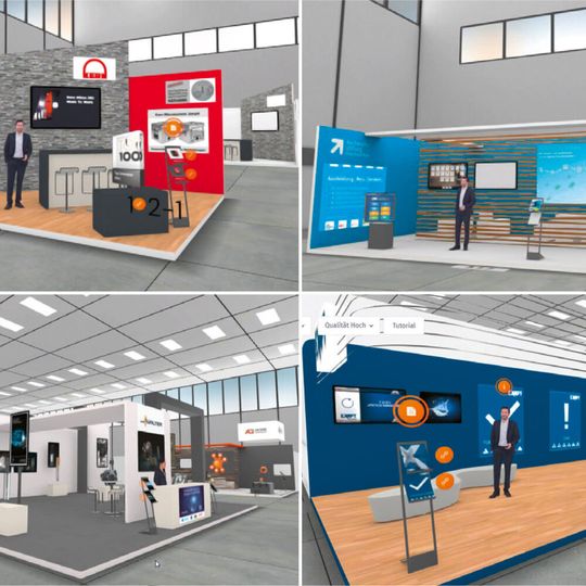 Metav digital offers an interactive 3D experience in a trade fair environment with high display quality. Metav digital offers an interactive 3D experience in a trade fair environment with high display quality.