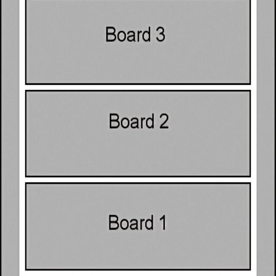Bild 1: Typisches Platinenlayout einer Baugruppe, verwendet in der Consumerelektronik. Wichtig ist, dass die gesamte Toleranz für Dehnung und Schrumpfung grundsätzlich nicht mehr als 0,05 mm beträgt. Bild 1: Typisches Platinenlayout einer Baugruppe, verwendet in der Consumerelektronik. Wichtig ist, dass die gesamte Toleranz für Dehnung und Schrumpfung grundsätzlich nicht mehr als 0,05 mm beträgt.