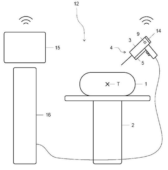 Eine Vorrichtung zum Navigieren eines medizinischen Instruments relativ zu einer Patientenanatomie. Eine Vorrichtung zum Navigieren eines medizinischen Instruments relativ zu einer Patientenanatomie.