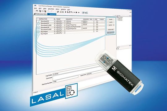 Programmänderungen, die Ablauf, Visualisierung, Regelung & Co betreffen, gesammelt auf einer komfortablen Oberfläche durchführen mit dem Update Tool der Lasal-Software.