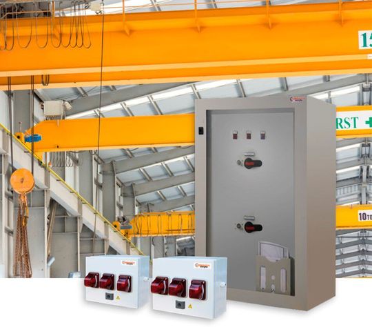 Conductix-Wampfler hat mit Powerguard 0800 ein Komplettsystem entwickelt, mit dem Wartungsstrecken von Kranen auf sichere und einfach spannungsfrei geschaltet werden können. Conductix-Wampfler hat mit Powerguard 0800 ein Komplettsystem entwickelt, mit dem Wartungsstrecken von Kranen auf sichere und einfach spannungsfrei geschaltet werden können.