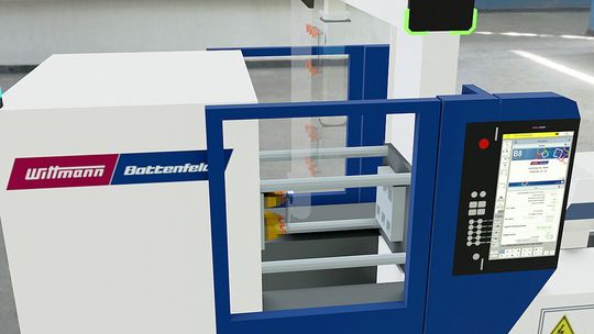 Die beste Konstruktion eines Entnahmegerätes tauge nichts, wenn die Ansprechzeiten nicht Schritt halten können. Wittmann-Systeme arbeiten deshalb schon länger mit einer Taktzeit von 4 Millisekunden. Hier ist ein Entnahmevorgang in einer Spritzgießmaschine visualisiert. Die beste Konstruktion eines Entnahmegerätes tauge nichts, wenn die Ansprechzeiten nicht Schritt halten können. Wittmann-Systeme arbeiten deshalb schon länger mit einer Taktzeit von 4 Millisekunden. Hier ist ein Entnahmevorgang in einer Spritzgießmaschine visualisiert.