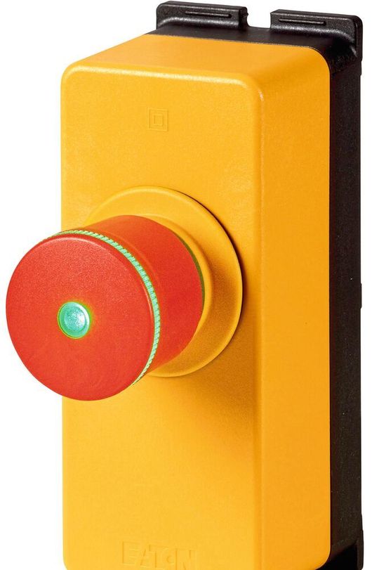 Der Eaton Not-Aus-Drucktaster RMQ im Sortiment von RS Components bietet ein hohes Maß an Sicherheit auf kleinstem Raum.