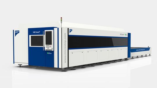 Das ist die neue MSE Smartfl von Microstep Europa. Eine, wie es heißt, gut ausgestattete und für die digitale Fertigung vorbereitete 2D-Faserlaser-Schneidmaschine für den leichten Einstieg in dieses Metier. Das ist die neue MSE Smartfl von Microstep Europa. Eine, wie es heißt, gut ausgestattete und für die digitale Fertigung vorbereitete 2D-Faserlaser-Schneidmaschine für den leichten Einstieg in dieses Metier.