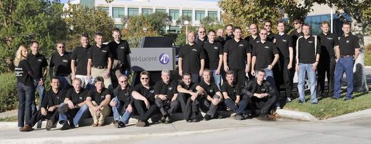 Vor dem Alcatel-Lucent-Headquarter in Calabasas/Kalifornien Vor dem Alcatel-Lucent-Headquarter in Calabasas/Kalifornien