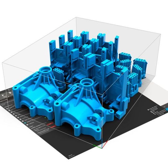 The 3D Sprint 3.0 software provides the end-user with the ability to auto-place parts by height. The 3D Sprint 3.0 software provides the end-user with the ability to auto-place parts by height.