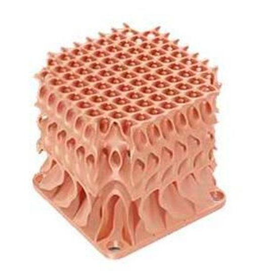 Der 3D-Druck von Bauteilen aus Kupfer ermöglicht ein Design für optimale Funktionalität. Der 3D-Druck von Bauteilen aus Kupfer ermöglicht ein Design für optimale Funktionalität.