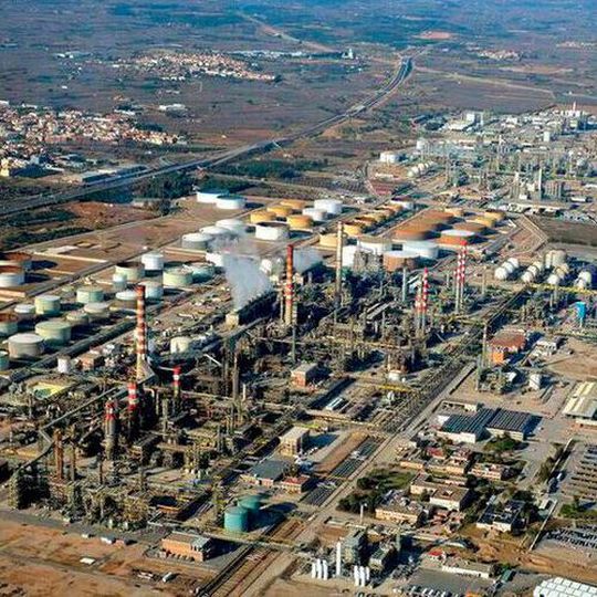 Aerial photo of the Tarragona Chemical Park in Spain. Aerial photo of the Tarragona Chemical Park in Spain.