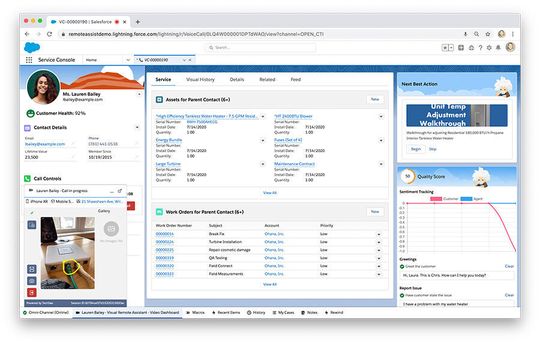Der Visual Remote Assistant erlaubt eine Soforthilfe per Video-Chat.