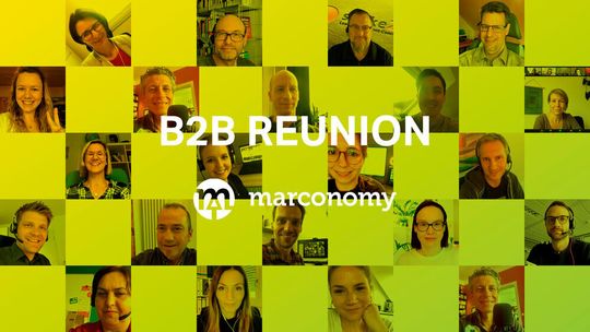 Glückliche Gesichter auf der Selfie-Wall: am 4. Mai kam die marconomy Community beim digitalen Get togteher zusammen. Glückliche Gesichter auf der Selfie-Wall: am 4. Mai kam die marconomy Community beim digitalen Get togteher zusammen.
