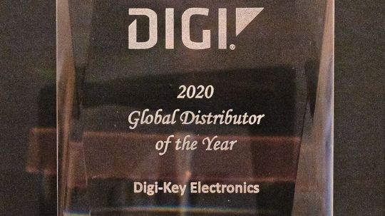 Award: Dig-Key ist „Global Distributor of the Year 2020“ von Digi International. Award: Dig-Key ist „Global Distributor of the Year 2020“ von Digi International.