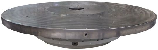 Torque-Motoren treiben die 4.000 mm großen hydrostatischen Rundtische von Zollern an.