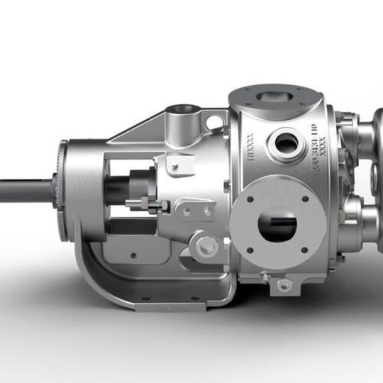 Envirogear’s jacketed G Series internal gear pump. Envirogear’s jacketed G Series internal gear pump.