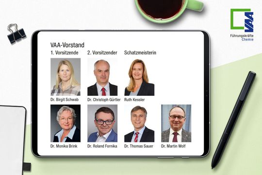 Auf der digitalen Delegiertentagung des Führungskräfteverbandes Chemie VAA am 7. Mai 2021 ist ein neuer Vorstand gewählt worden.