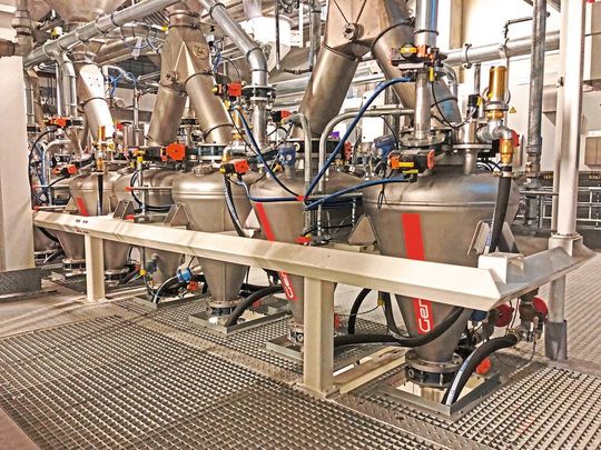 Schonende pneumatische Förderung von Reiskörnern Schonende pneumatische Förderung von Reiskörnern