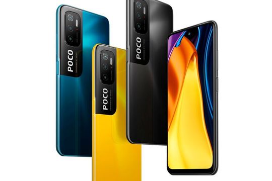 Das Poco M3 Pro 5G ist in den Farben Yellow, Power Black und Cool Blue erhältlich.