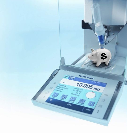 Das Dosiersystem Quantos von Mettler Toledo: Für das präzise und sparsame Dosieren kleinster Pulvermengen. Das Dosiersystem Quantos von Mettler Toledo: Für das präzise und sparsame Dosieren kleinster Pulvermengen.