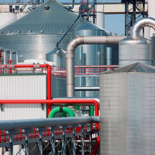 An example of a biorefinery similar to the one UPM-Kymmene is building in Leuna, Germany. An example of a biorefinery similar to the one UPM-Kymmene is building in Leuna, Germany.
