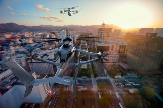 Der nachhaltige produzierte Helikopter ist für eine Reisegeschwindigkeit von über 400 Kilometer pro Stunde ausgelegt. Der nachhaltige produzierte Helikopter ist für eine Reisegeschwindigkeit von über 400 Kilometer pro Stunde ausgelegt.