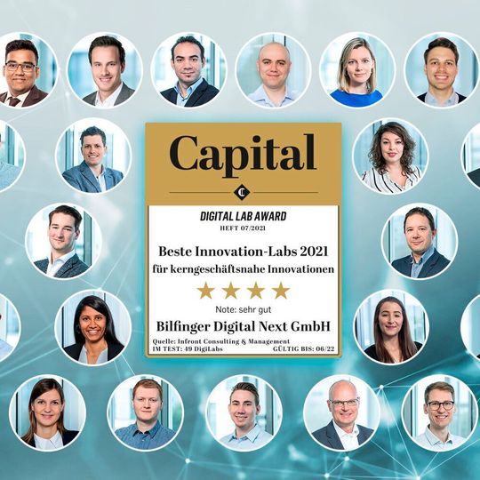 Das interdisziplinäres Team von Bilfinger Digital Next leistet einen wichtigen Beitrag zum Kerngeschäft im Bilfinger Konzern. Das interdisziplinäres Team von Bilfinger Digital Next leistet einen wichtigen Beitrag zum Kerngeschäft im Bilfinger Konzern.