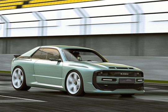 Der E-Legend kombiniert einen klassischen Supersportler mit einem Elektroantrieb. Der E-Legend kombiniert einen klassischen Supersportler mit einem Elektroantrieb.