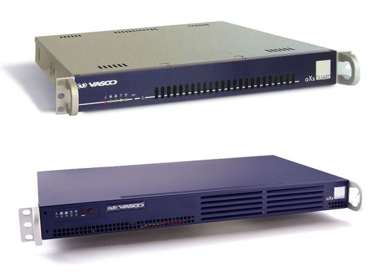 Die neue Version der Vasco aXsGuard Identifier Appliance nutzt die Identikey Server-Technologie und beinhaltet auch Digipass Authentication for Windows Logon. Die neue Version der Vasco aXsGuard Identifier Appliance nutzt die Identikey Server-Technologie und beinhaltet auch Digipass Authentication for Windows Logon.