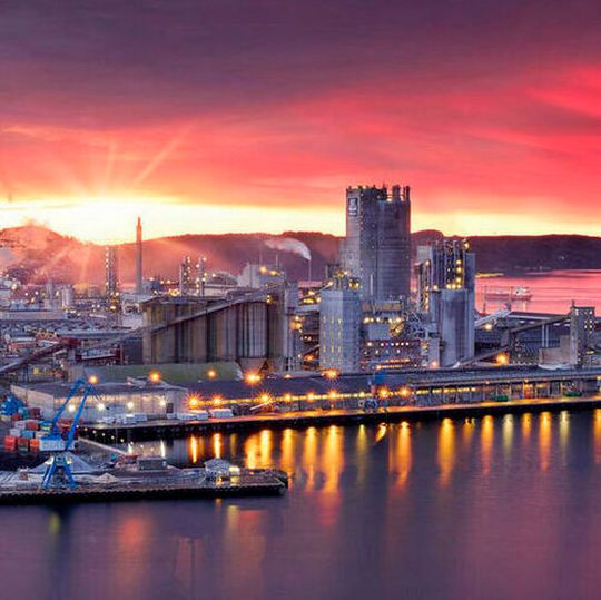 The Yara plant at Herøya in Norway. The Yara plant at Herøya in Norway.