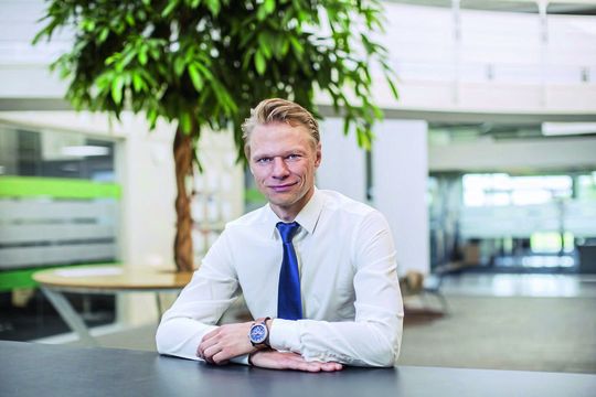 Kim Povlsen, Präsident von Universal Robots. Kim Povlsen, Präsident von Universal Robots.