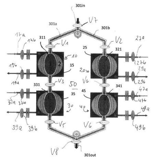 Eine medizinische Membranpumpe und ein Membranpumpensystem. Eine medizinische Membranpumpe und ein Membranpumpensystem.
