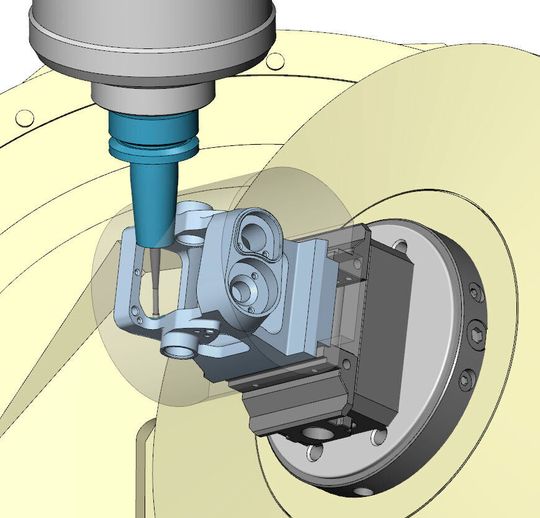 Part placement and fixture limitations have different considerations when working with multiaxis machining. Part placement and fixture limitations have different considerations when working with multiaxis machining.