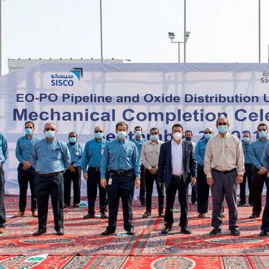 The EO pipeline runs for about 6.8 kilometers (km), while the PO line runs for about 6.2 km. Both pipelines end at the PlasChem Park Oxide Distribution Facility. The EO pipeline runs for about 6.8 kilometers (km), while the PO line runs for about 6.2 km. Both pipelines end at the PlasChem Park Oxide Distribution Facility.