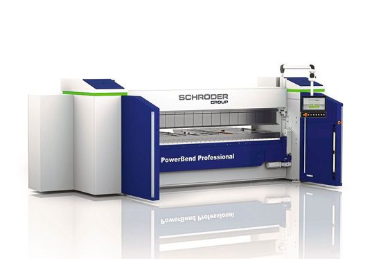 Die Powerbend Professional ist laut Blechexpo-Aussteller Schröder das Highlight des Auftritts in Stuttgart in Halle 1. Sie wurde optimiert und bietet nun unter anderem einen 500 Millimeter messenden Oberwangenhub, statt den früheren 350 Millimetern. Die Powerbend Professional ist laut Blechexpo-Aussteller Schröder das Highlight des Auftritts in Stuttgart in Halle 1. Sie wurde optimiert und bietet nun unter anderem einen 500 Millimeter messenden Oberwangenhub, statt den früheren 350 Millimetern.