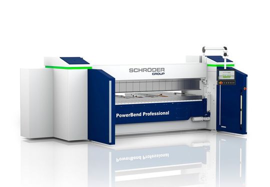 Die Powerbend Professional ist laut Blechexpo-Aussteller Schröder das Highlight des Auftritts in Stuttgart in Halle 1. Sie wurde optimiert und bietet nun unter anderem einen 500 Millimeter messenden Oberwangenhub, statt den früheren 350 Millimetern. Die Powerbend Professional ist laut Blechexpo-Aussteller Schröder das Highlight des Auftritts in Stuttgart in Halle 1. Sie wurde optimiert und bietet nun unter anderem einen 500 Millimeter messenden Oberwangenhub, statt den früheren 350 Millimetern.
