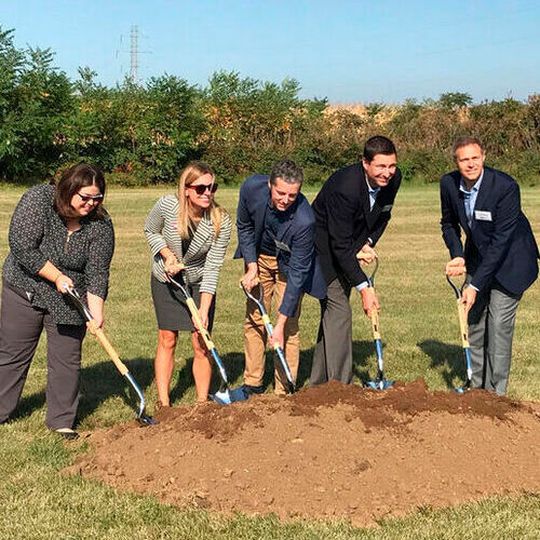 Unifrax team celebrates Sifab groundbreaking at New Carlisle plant in Indiana, USA. Unifrax team celebrates Sifab groundbreaking at New Carlisle plant in Indiana, USA.
