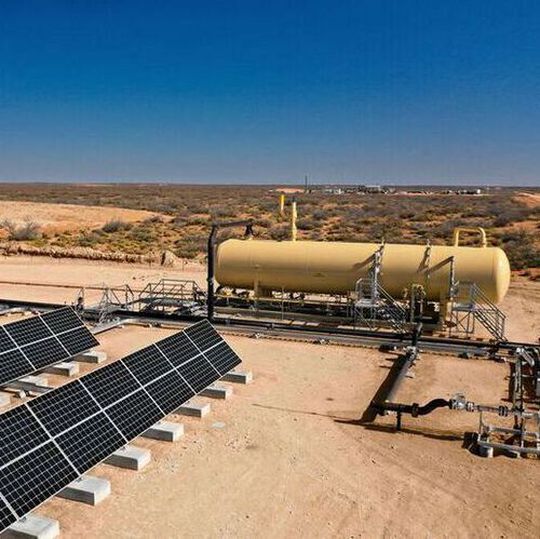 Well pad in the Permian Basin, USA. Well pad in the Permian Basin, USA.