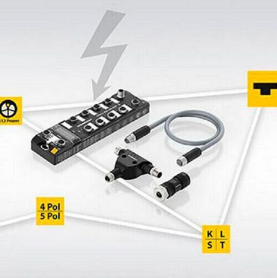 Turck is offering an M12 Power complete package, from cables to connectors right through to RFID modules, I/O modules and power supply units. Turck is offering an M12 Power complete package, from cables to connectors right through to RFID modules, I/O modules and power supply units.