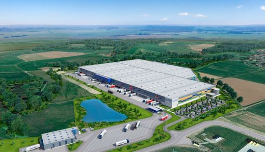 Die Pfenning Logistics Group errichtet zwei temperaturgeführte Logstikzentren in Hessen. Genauer gesagt bei Bad Hersfeld. Hier der geplante Bau namens Multicube Osthessen... Die Pfenning Logistics Group errichtet zwei temperaturgeführte Logstikzentren in Hessen. Genauer gesagt bei Bad Hersfeld. Hier der geplante Bau namens Multicube Osthessen...