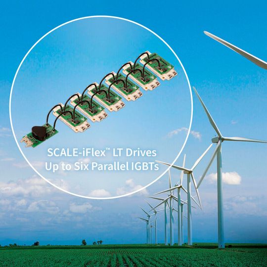 Parallelschaltung von IGBT-Modulen: Eine einfache Lösung bietet das Plug-and-Play-IGBT-Konzept per Master-Modul mit Signal-Controller (links) und den intelligenten IGBT-Treiber-Platinen (rechts), die auf die Steuer-Pins der parallelgeschalteten IGBT-Module aufgesetzt werden. Parallelschaltung von IGBT-Modulen: Eine einfache Lösung bietet das Plug-and-Play-IGBT-Konzept per Master-Modul mit Signal-Controller (links) und den intelligenten IGBT-Treiber-Platinen (rechts), die auf die Steuer-Pins der parallelgeschalteten IGBT-Module aufgesetzt werden.
