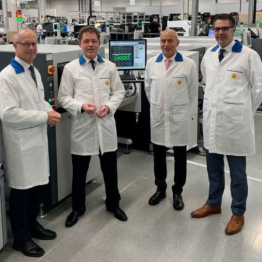 Erik Stenfors, CEO HANZA; Wolfgang Beyers, CEO Beyers; Willibald Berger, CAO HANZA und Timo Dreyer, CEO Beyers (v.l.n.r.) Erik Stenfors, CEO HANZA; Wolfgang Beyers, CEO Beyers; Willibald Berger, CAO HANZA und Timo Dreyer, CEO Beyers (v.l.n.r.)