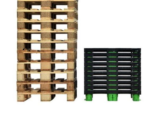 Rechts im Bild wird deutlich, was die stärkste verschachtelbare und rackfähige Palette namens Nera von Tosca allein an Platzvorteilen bringt. Hier erfahren Sie aber noch mehr. Rechts im Bild wird deutlich, was die stärkste verschachtelbare und rackfähige Palette namens Nera von Tosca allein an Platzvorteilen bringt. Hier erfahren Sie aber noch mehr.