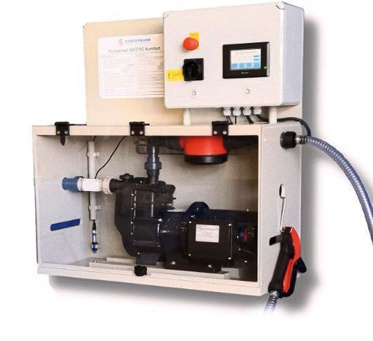 Kompaktes Abfüllset Safetec mit selbstansaugender Magnetpumpe