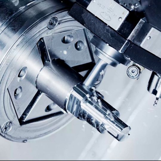 The new Sharp RF100 in use on a turning centre. The new Sharp RF100 in use on a turning centre.