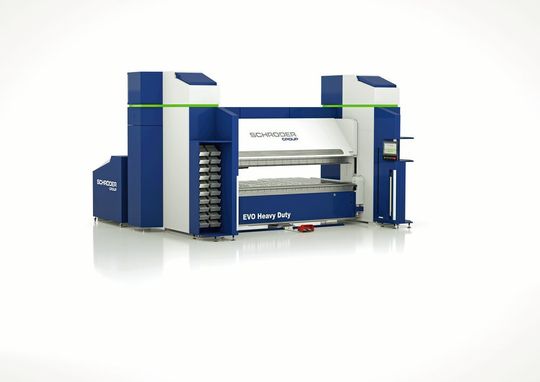 Die Schwenkbiegemaschine Evo Heavy Duty von Schröder. Die Schwenkbiegemaschine Evo Heavy Duty von Schröder.
