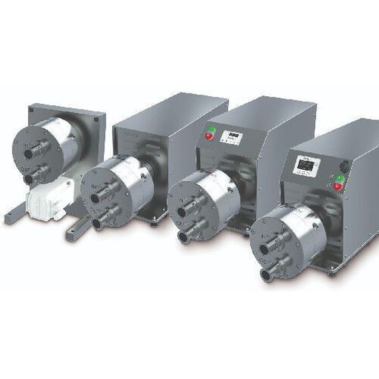 Available in four different drive versions, QF5k pumps were developed to meet a wide range of process requirements – from integration into fully automated systems to stand-alone applications that require their own pump controller. Available in four different drive versions, QF5k pumps were developed to meet a wide range of process requirements – from integration into fully automated systems to stand-alone applications that require their own pump controller.