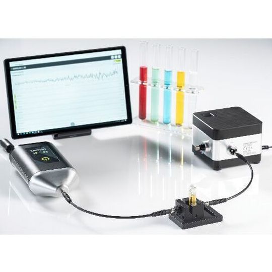 TrinamiX has developed an accessible and easy-to-use transmission solution, which can be used for the assessment of liquids in various markets and without NIR expertise. TrinamiX has developed an accessible and easy-to-use transmission solution, which can be used for the assessment of liquids in various markets and without NIR expertise.