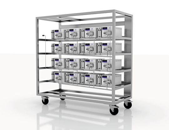 Eine solche Knauer-Anlage kann LNP für bis zu eine Million Impfdosen pro Woche herstellen