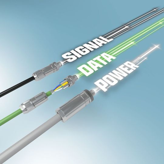 Mit den konfektionierbaren M12-Push-Lock-Steckverbindern will Phoenix Contact den Leiteranschluss einfach und sicher machen.