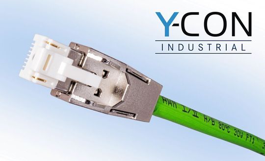 Hier zu sehen, ein industrielles RJ45-Metallgehäuse mit werkzeugloser Click-Montage.