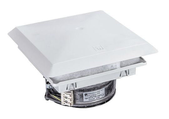 Die Dach-Filterlüfter DVL310 mit ihrem abgerundeten Gehäuse schmiegen sich ans Schaltschrankdach an. Die Dach-Filterlüfter DVL310 mit ihrem abgerundeten Gehäuse schmiegen sich ans Schaltschrankdach an.